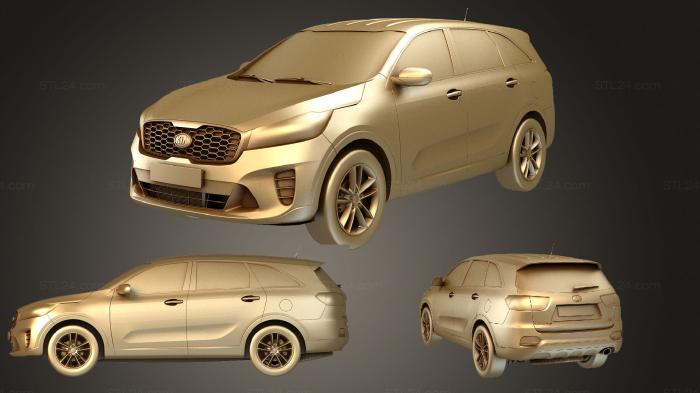 Автомобили и транспорт (Kia Sorento 2019, CARS_2132) 3D модель для ЧПУ станка